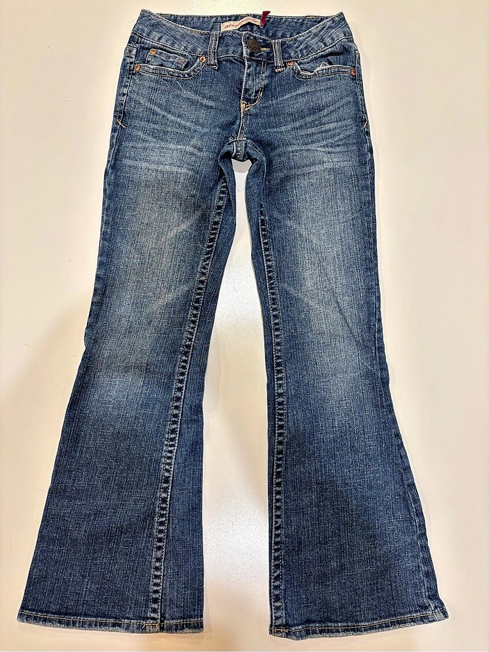 Aeropostale True Y2K Flare Jeans Waist 00 Short Kailey Skinny Flare Low Rise
